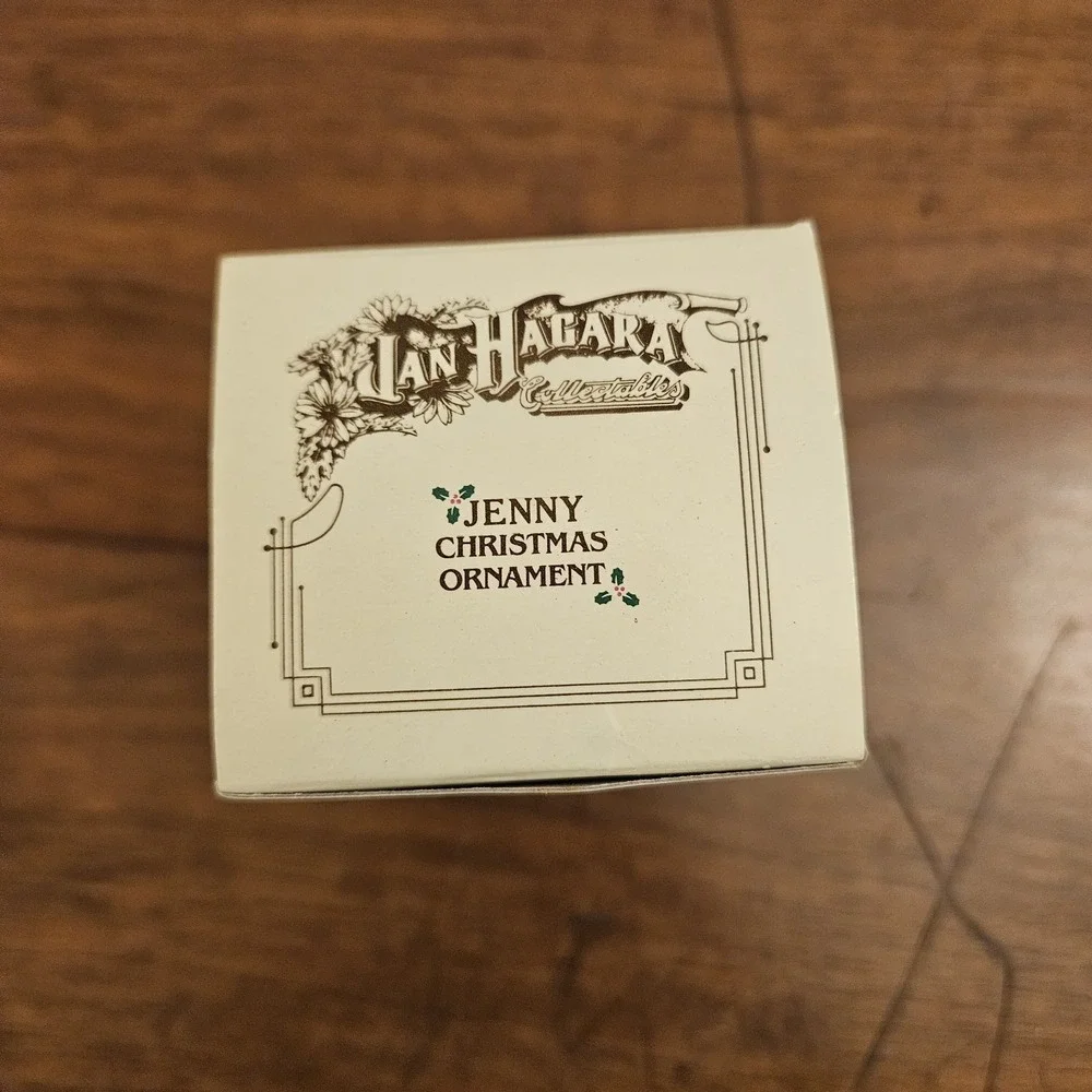 Vintage 1984 Limited Edition‎ Jan Hagara Jenny Christmas Ornament COA